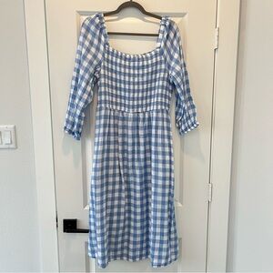 Stunning blue gingham summer dress